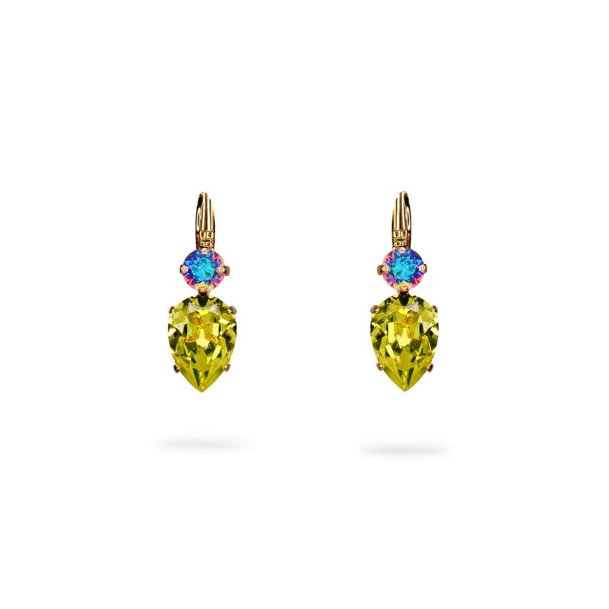 Illuminate your style with The Serpentelle Earrings from our PARADOX Collection. Featuring teardrop-shaped SWAROVSKI CRYSTALS© in Citrine and Crystal, these earrings exude radiant elegance. Crafted with nickel-free materials for comfort, they offer captivating sparkle and timeless beauty.
